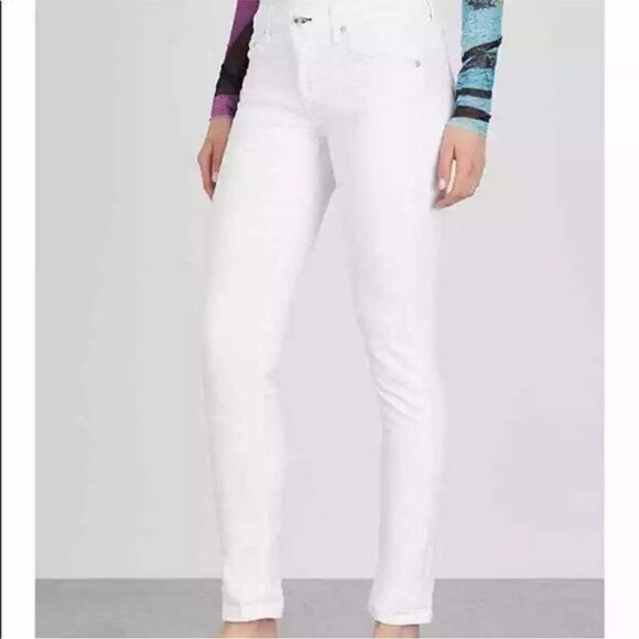 rag & bone THE DRE Jean Aged Bright White Jeans - Picture 1 of 11
